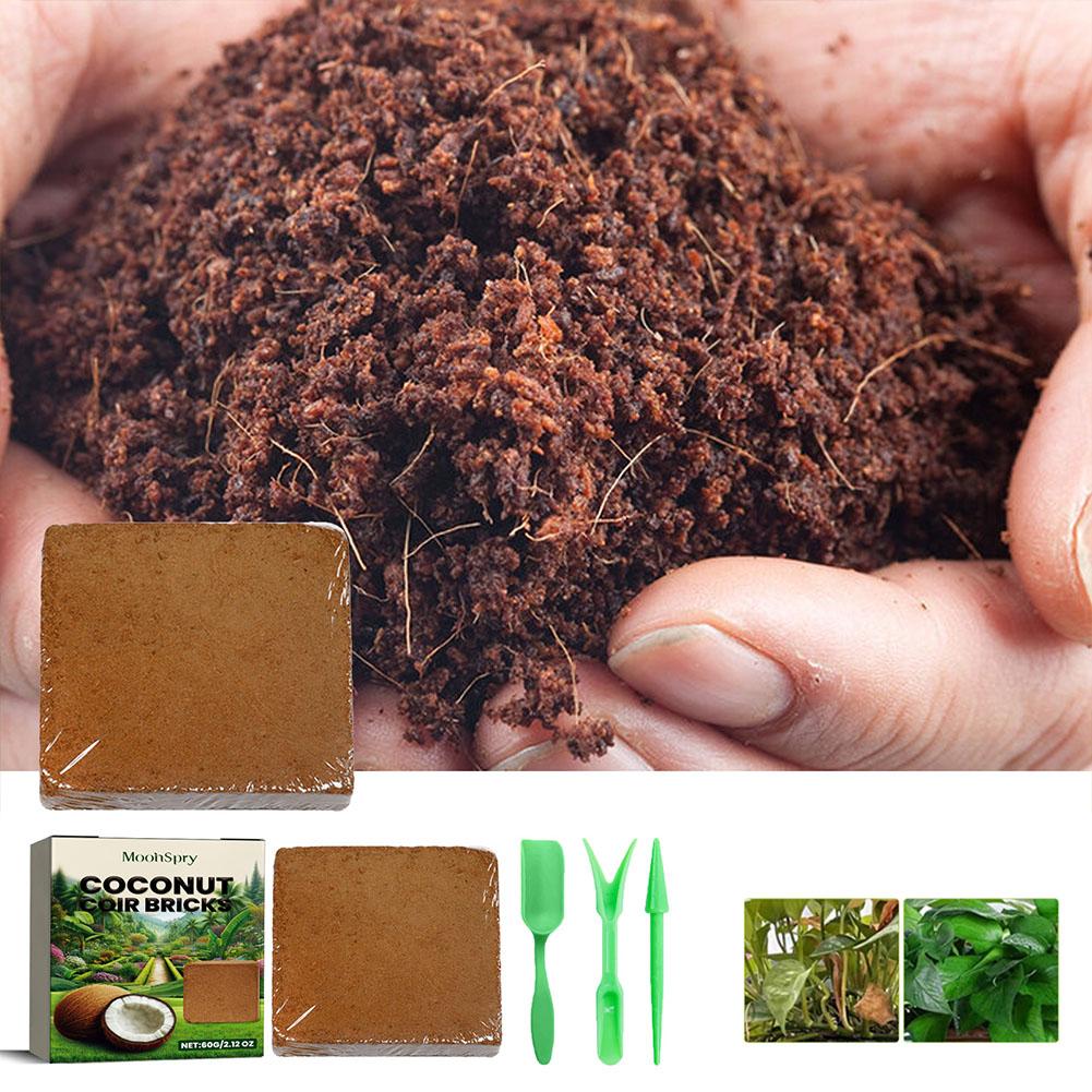 Substrate Coconut Fiber - อิฐใยมะพร้าว - วัสดุปลูกพืชออร์แกนิก ช่วยเพิ่มการระบายอากาศในดินและกักเก็บน้ำ สำหรับการปลูกในสวน