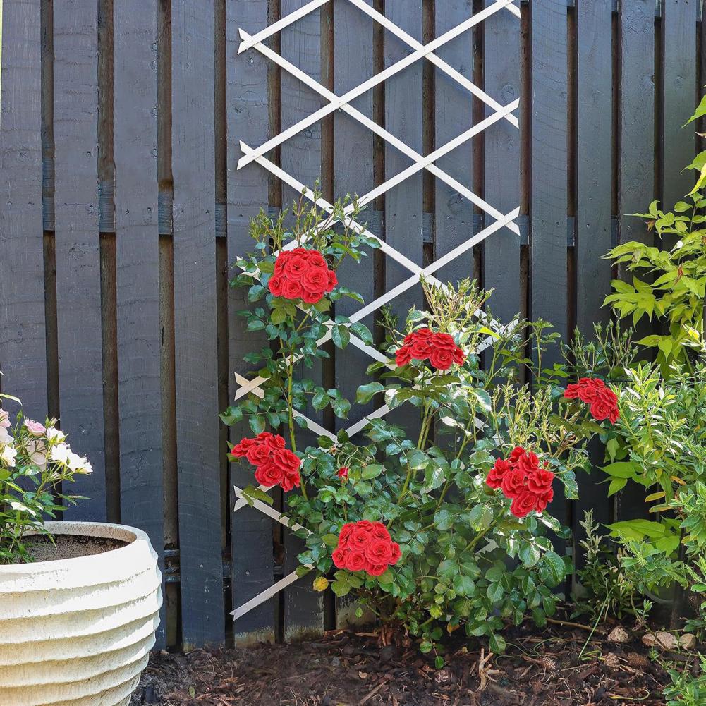 Vine Climbing Plastic - แผงรั้วตาข่ายพลาสติกแบบขยายได้ ขนาด 70 x 12 นิ้ว