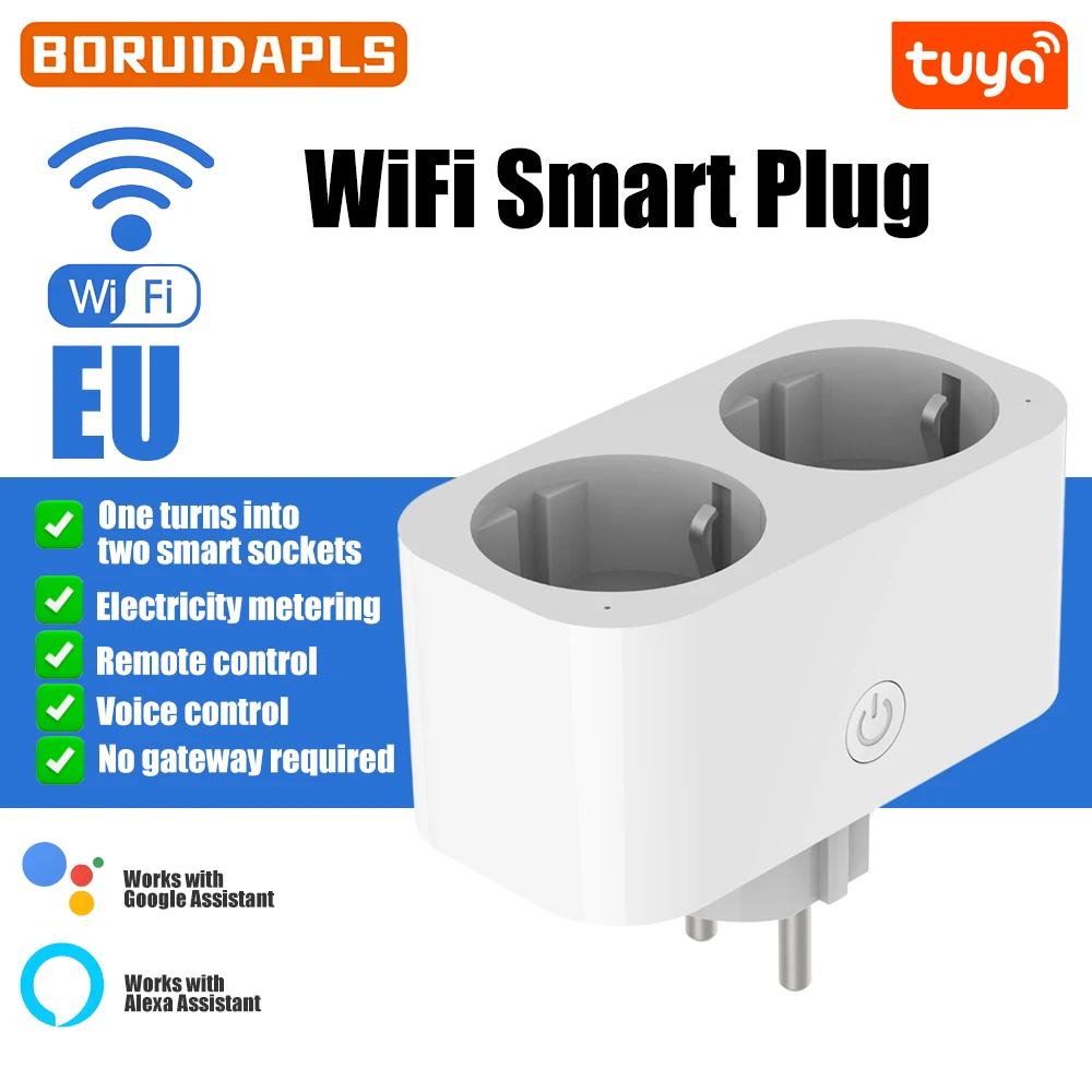 BORUIDAPLS ปลั๊กอัจฉริยะ WiFi  - Timer Dual Outlet บทวิจารณ์และราคา