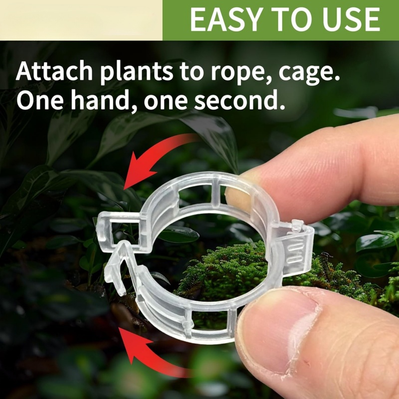 คลิปพลาสติกสำหรับยึดต้นไม้ 500 - Vine Climbing Plastic บทวิจารณ์และราคา